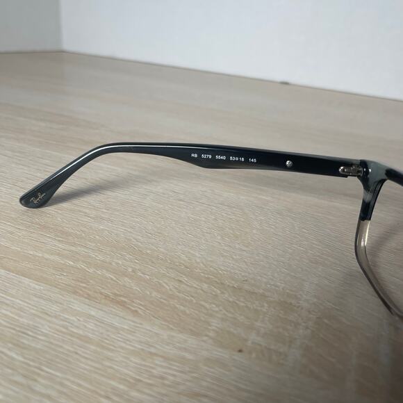 Ray-Ban RB5279 5540 Eyeglasses Gray Horn Fade Square Frames Only 53-18-145 - Picture 5 of 9